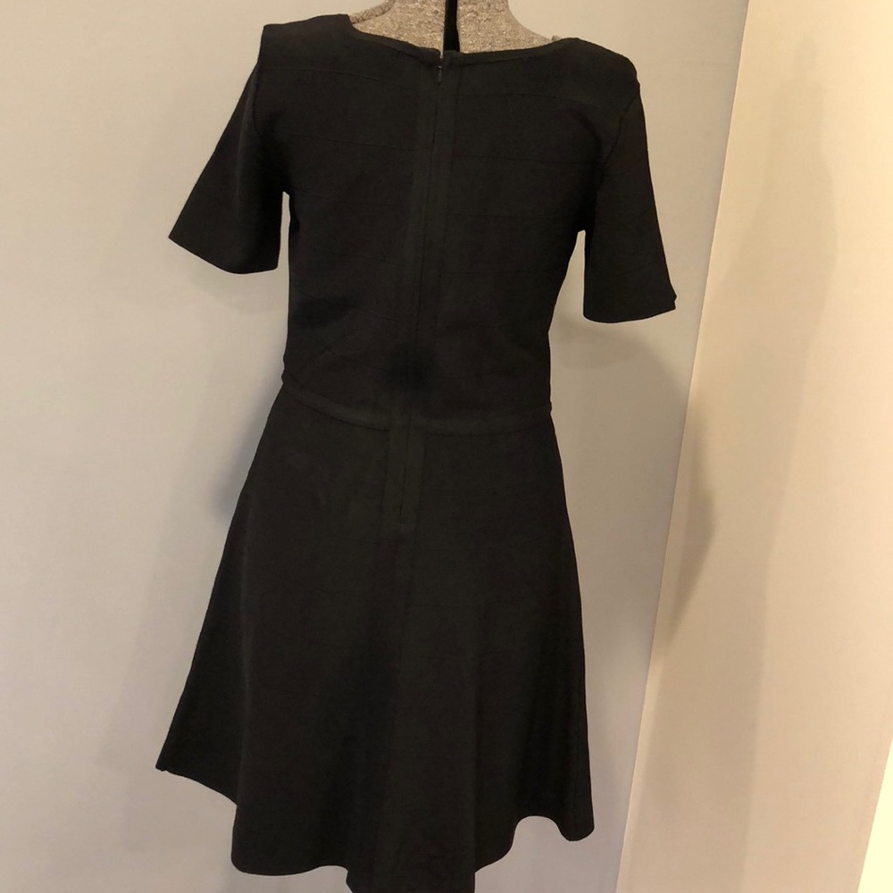 Med White House black market Black rayon  dress - Picture 3 of 8
